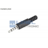 JACK Zástrčka 3,5mm 4-pin Plastová na kábel
