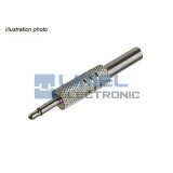 JACK Zástrčka 3,5mm Mono KOVOVÁ na kábel -jack-