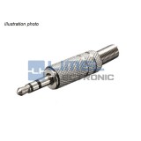 JACK Zástrčka 3,5mm Stereo KOVOVÁ na kábel