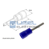 Faston Kolík Ihlový izol. 1,5-2,5mm² Modrý