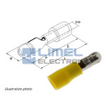 Faston Okrúhly kolík Ø5mm izol. 4,0-6,0mm² Žltý