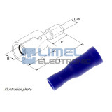 Faston Okrúhly dutinka Ø4mm izol. 1,5-2,5mm² Modrý