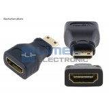 Redukcia HDMI-A na HDMI-C Mini, pozlátené