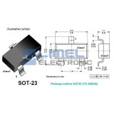 BC846B NPN SOT23-SMD 1B