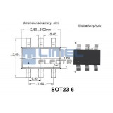 OB2273M SMD SOT23-6pin, SMD-kód:73, s10