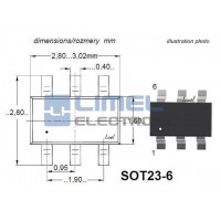 IN1M101 SMD code M101, SOT23-6PIN SMD -SEMICO-