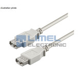 Kábel USB A  zásuvka - USB A zásuvka 5,00m * USB 2.0